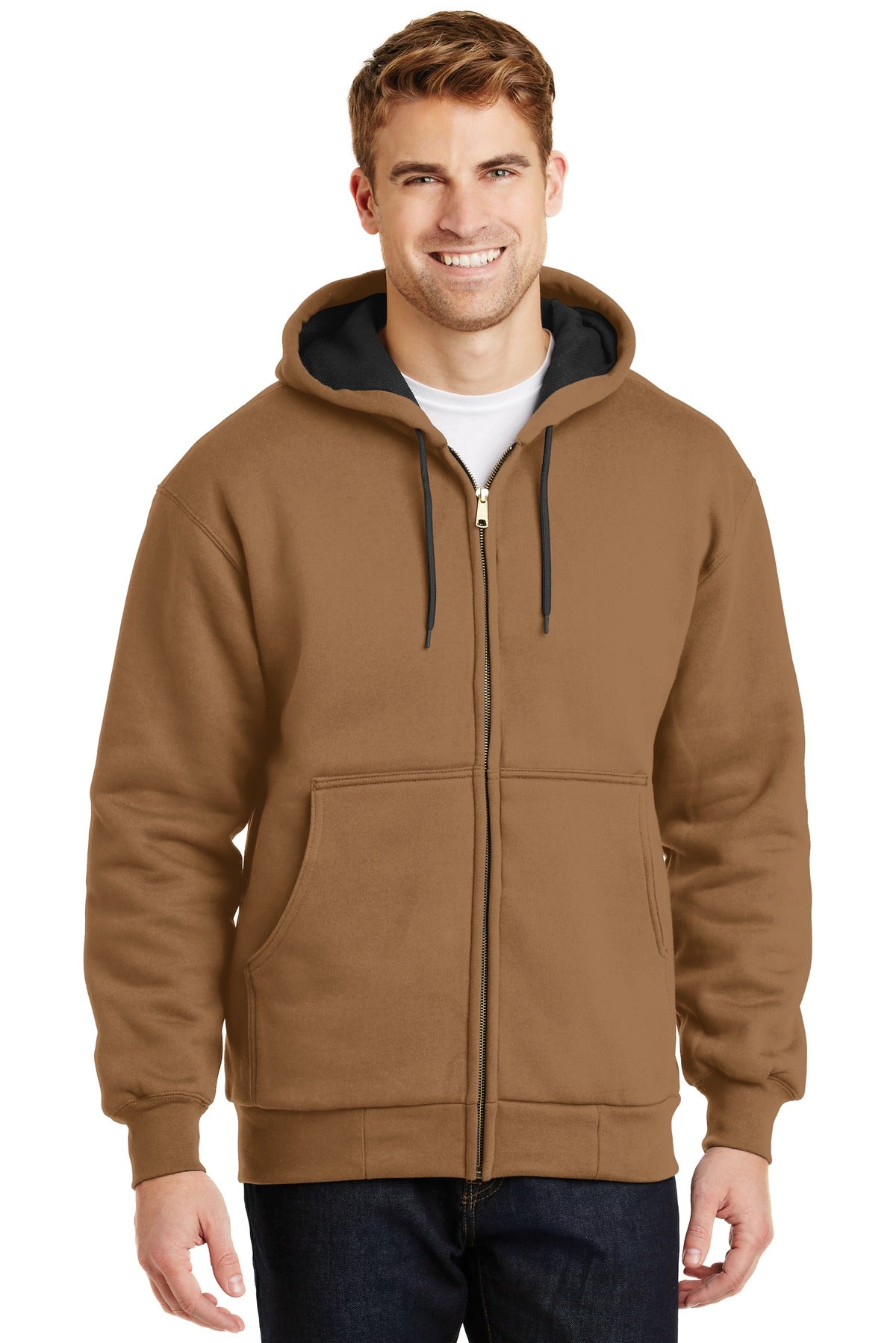 CornerStone- CornerStone® - Heavyweight Full-Zip Hooded Sweatshirt with Thermal Lining. CS620-Medtech- 3