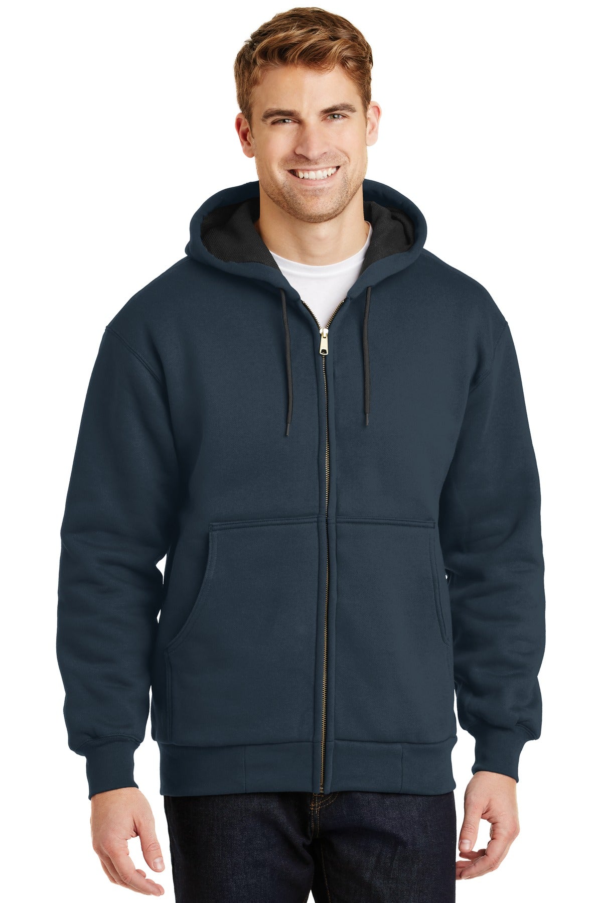 CornerStone- CornerStone® - Heavyweight Full-Zip Hooded Sweatshirt with Thermal Lining. CS620-Medtech- 4