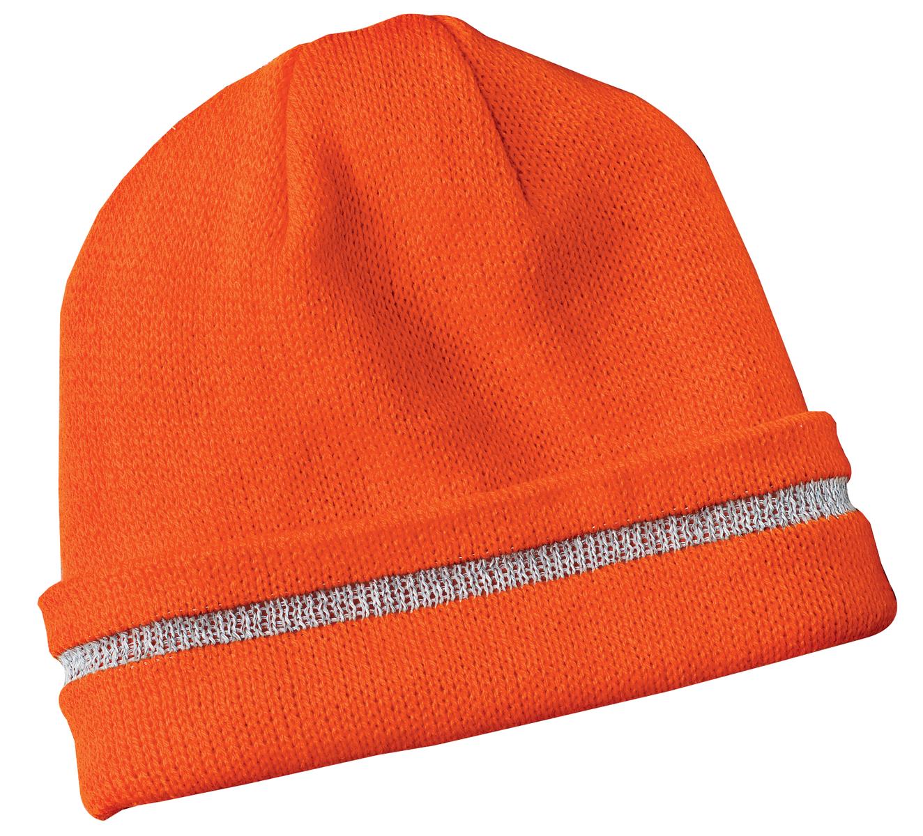 CornerStone- CornerStone® - Enhanced Visibility Beanie with Reflective Stripe. CS800-Medtech- 1