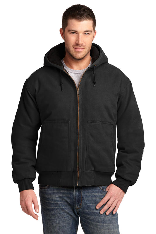 CornerStone- CornerStone® Washed Duck Cloth Insulated Hooded Work Jacket. CSJ41-Medtech- 1