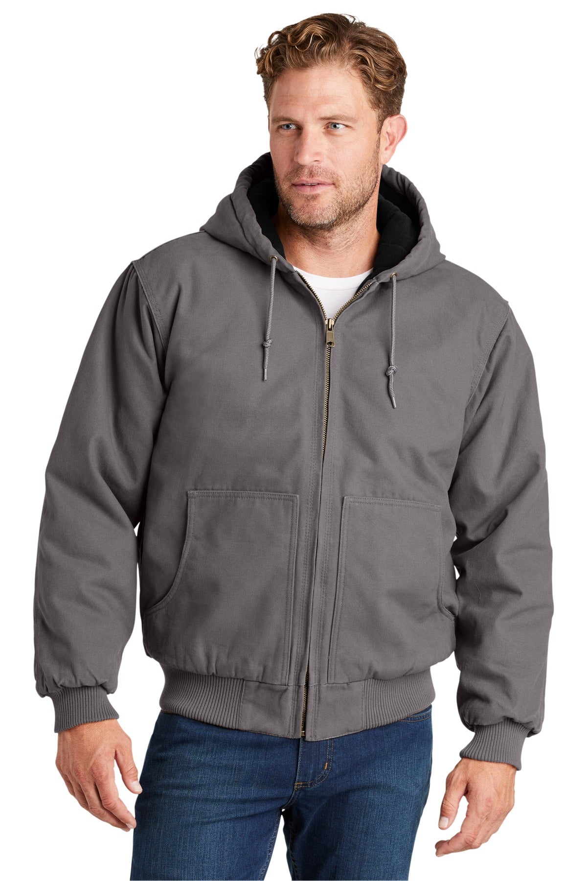 CornerStone- CornerStone® Washed Duck Cloth Insulated Hooded Work Jacket. CSJ41-Medtech- 3