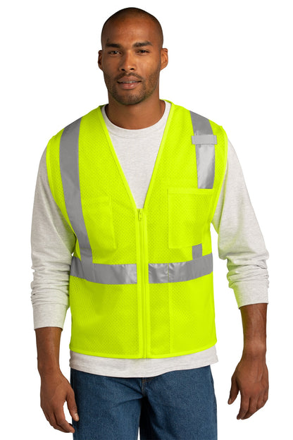 CornerStone- CornerStone ® ANSI 107 Class 2 Mesh Zippered Vest. CSV102-Medtech- 2