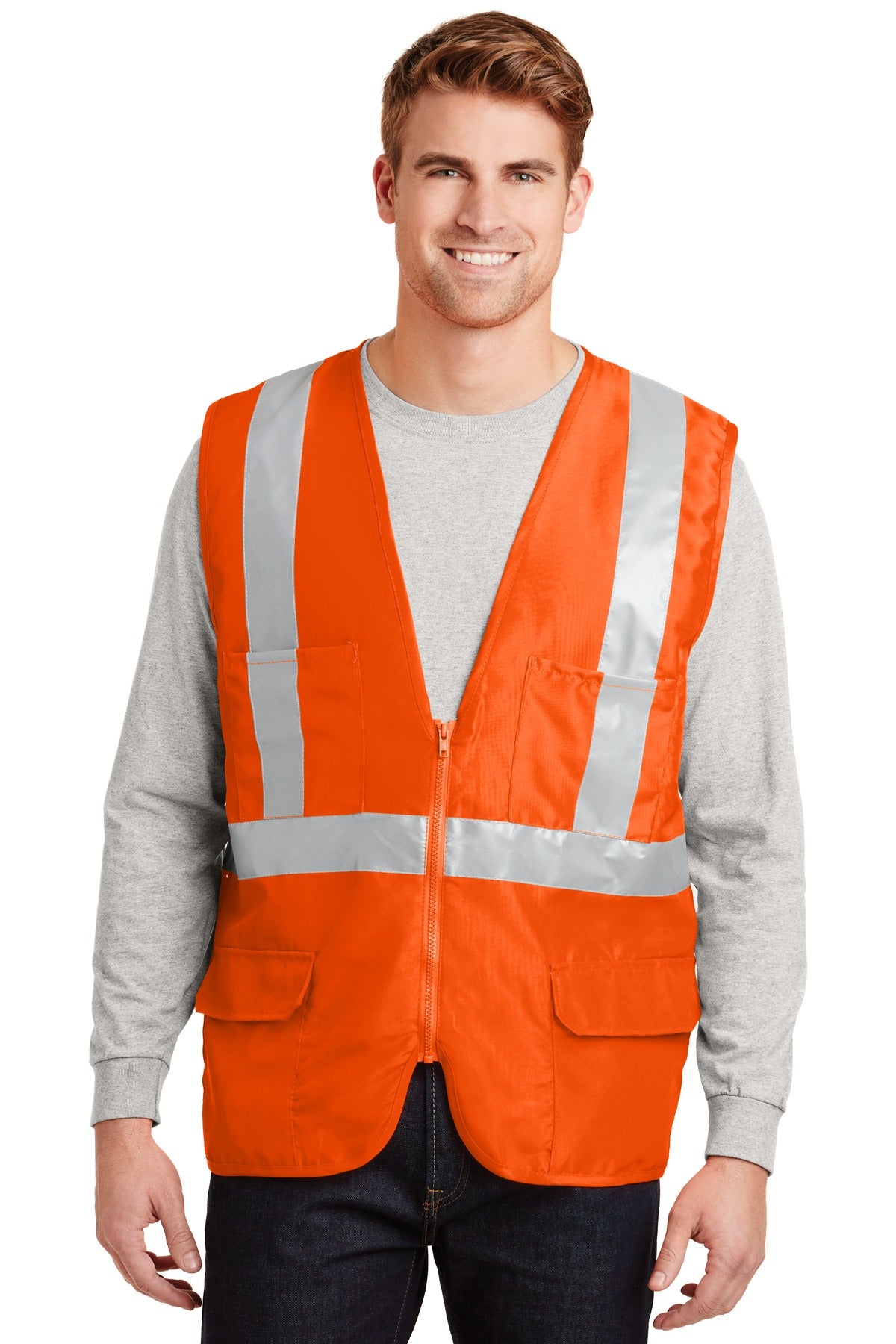 CornerStone- CornerStone® - ANSI 107 Class 2 Mesh Back Safety Vest. CSV405-Medtech- 1