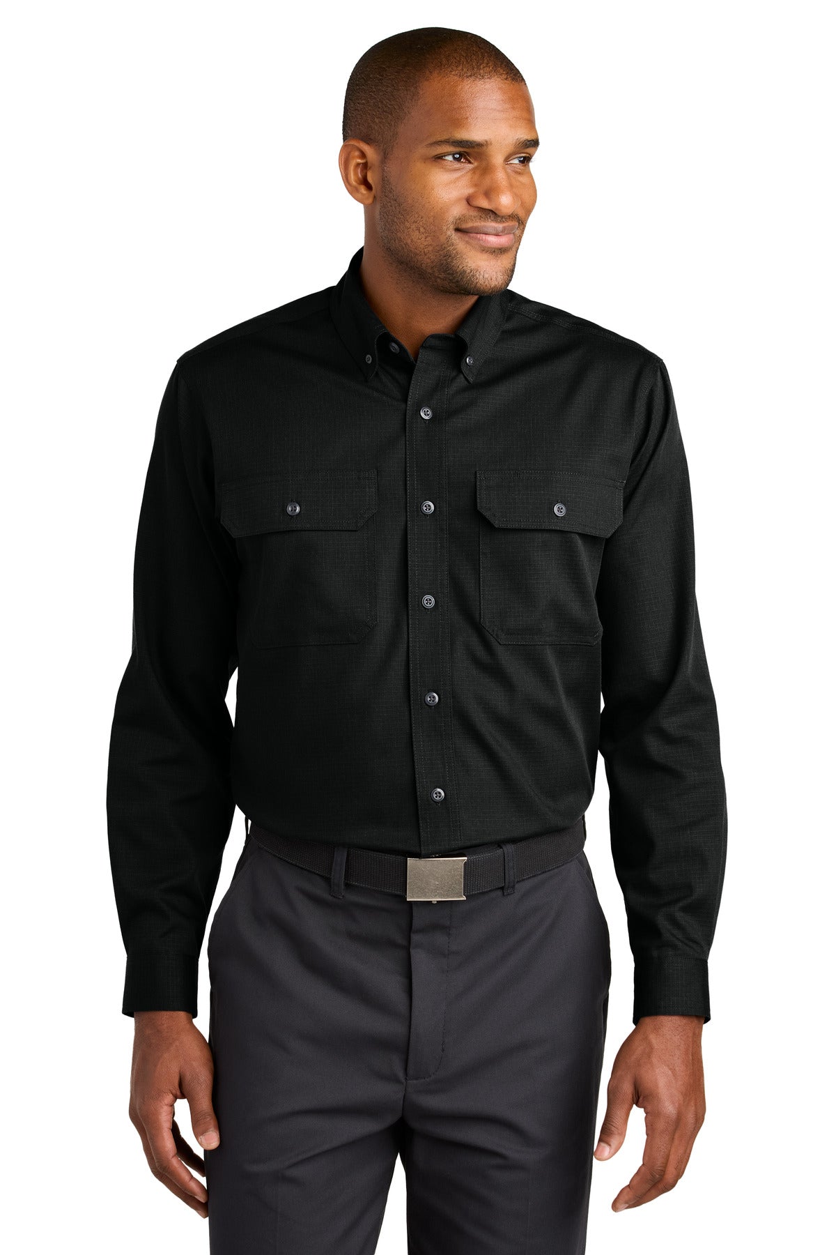 CornerStone- CornerStone® Long Sleeve Select Ripstop Shirt CSW174-Medtech- 1