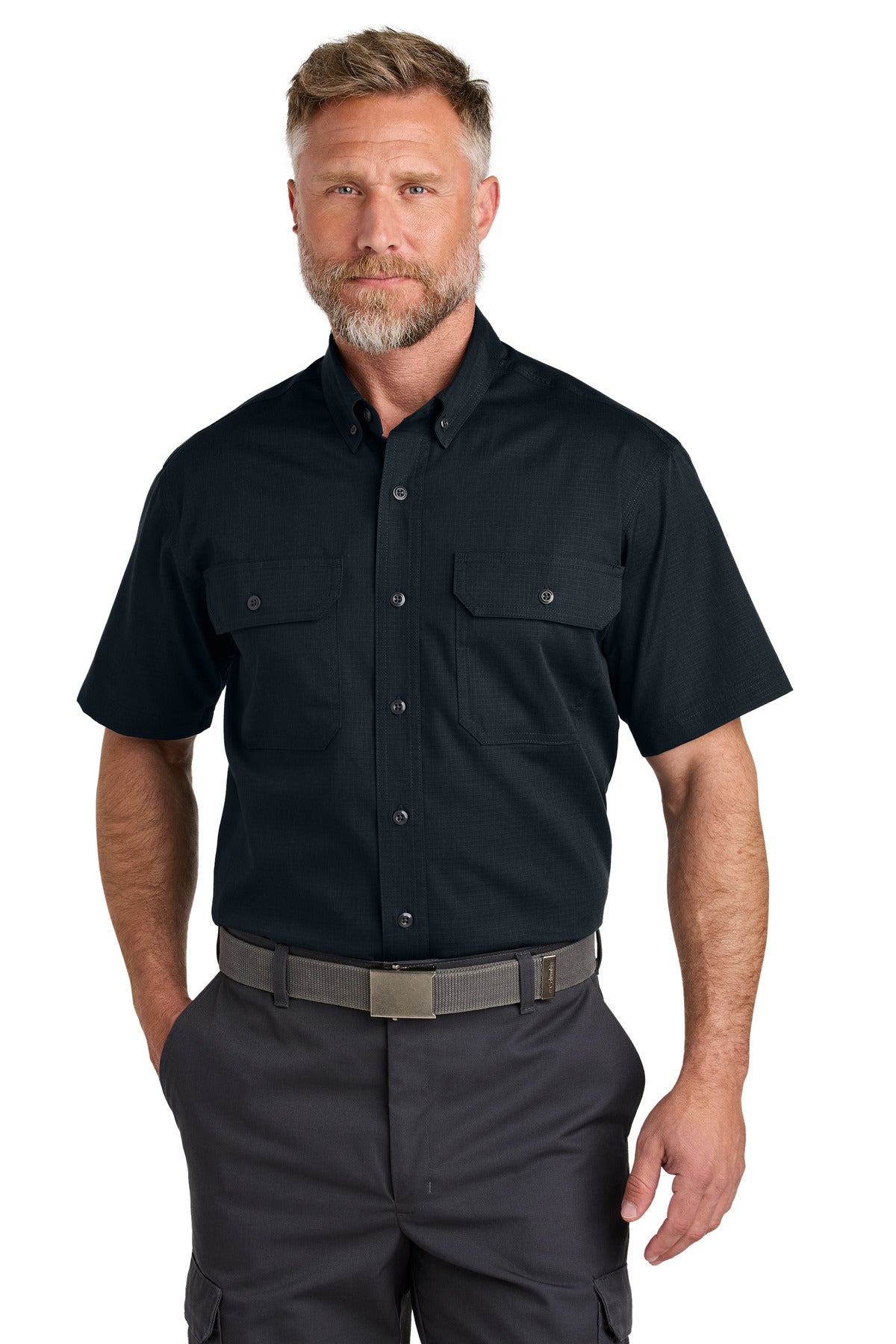 CornerStone- CornerStone® Short Sleeve Select Ripstop Shirt CSW175-Medtech- 3