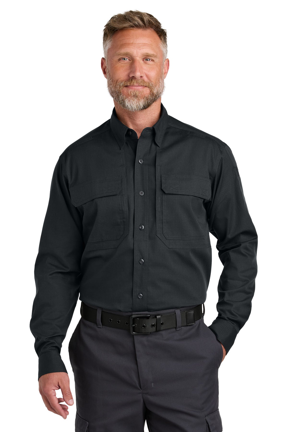 CornerStone- CornerStone® Long Sleeve Select Tactical Shirt CSW176-Medtech- 2