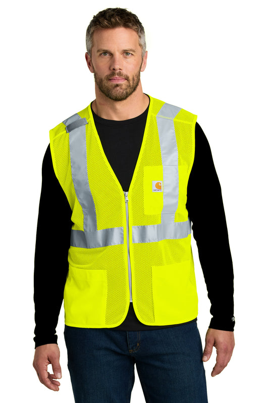 Carhartt- Carhartt® ANSI Class 2 Mesh Zip-Front Vest CT106171-Medtech- 1