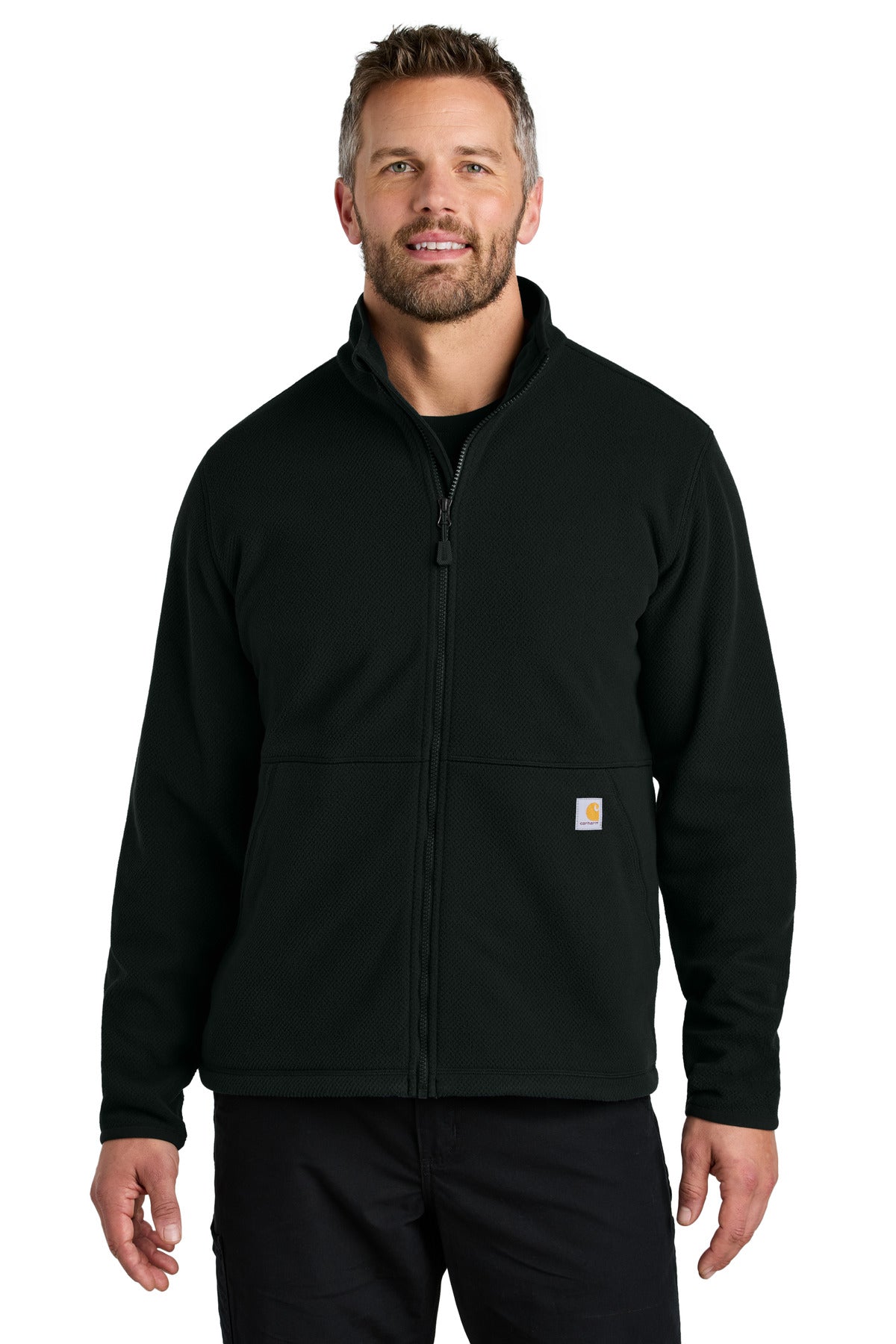 Carhartt- Carhartt® Textured Full-Zip Fleece Jacket CT106416-Medtech- 1