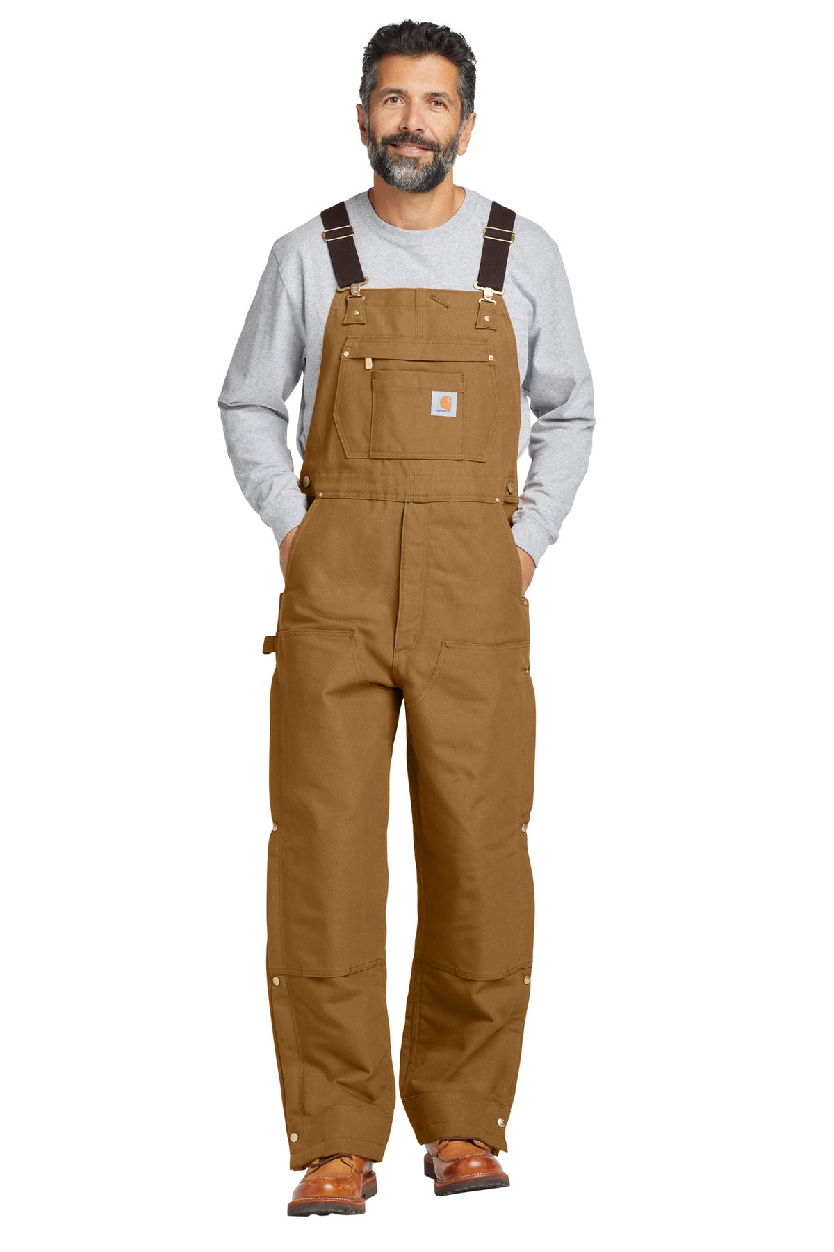 Carhartt- Carhartt® Firm Duck Insulated Bib Overalls CT106672-Medtech- 2