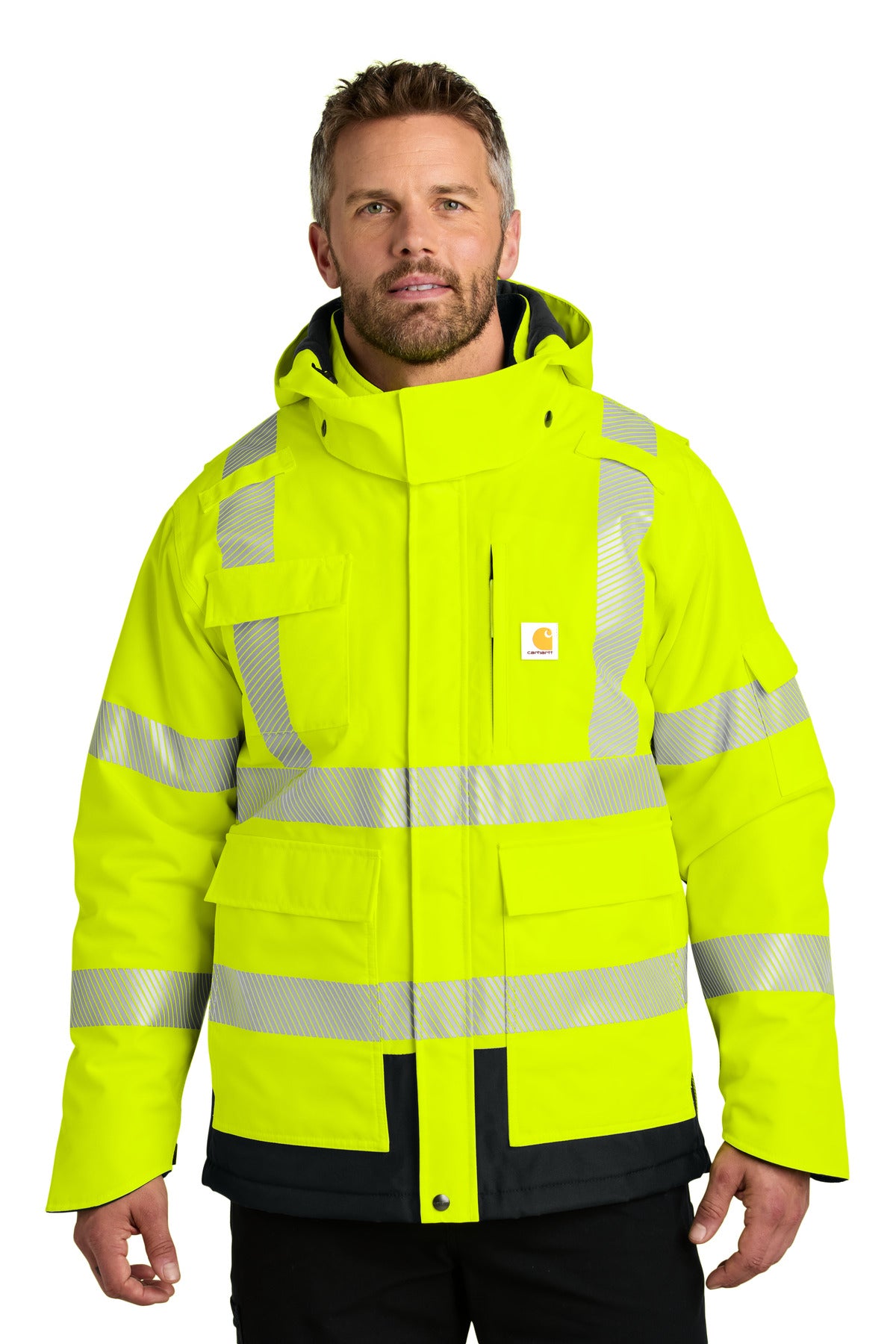 Carhartt- Carhartt® ANSI 107 Class 3 Waterproof Heavyweight Insulated Jacket CT106694-Medtech- 1