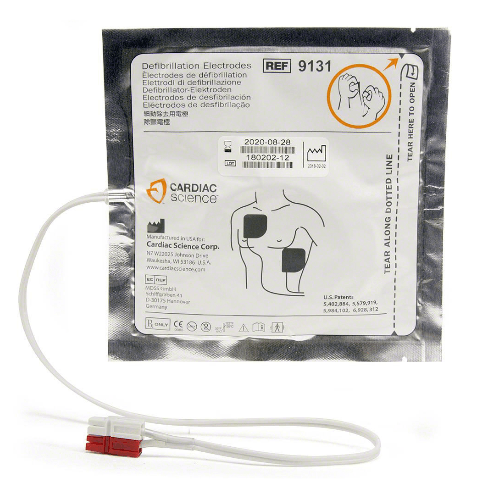  Cardiac Science-Cardiac Science Powerheart® AED Adult Electrode Defibrillation Pads pair-MedTech-1