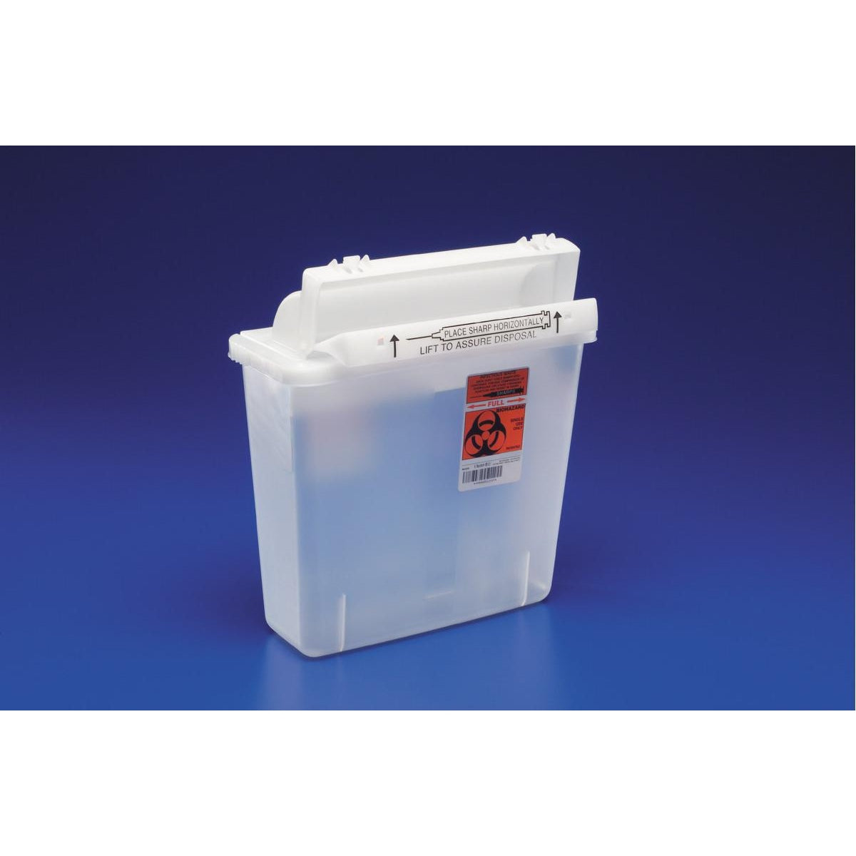 Cardinal Health Sharps Container w/ SharpStar™ Lid, 5 Qt