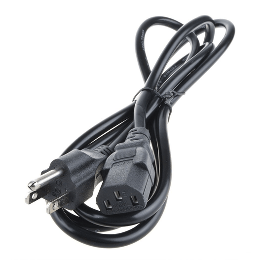 Caretech® AC Power Cord, Universal, Straight, Black, 6 ft.