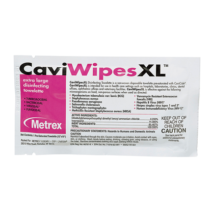 CaviWipes® XL Disinfectant Towelettes / Wipes BX/50