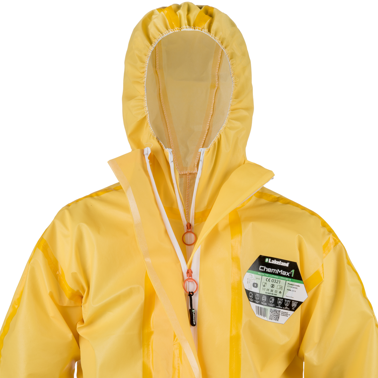 ChemMax® 1 Bound Seam Coverall with Hood, Elastic Wrist & Ankle