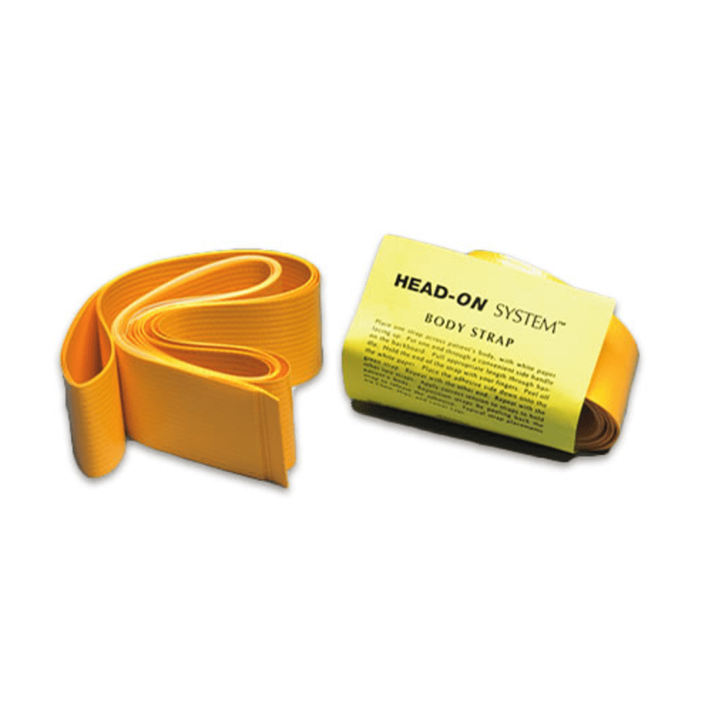 Compliance Medical Adhesive Body Straps for Head-On System™, Yellow PK/3