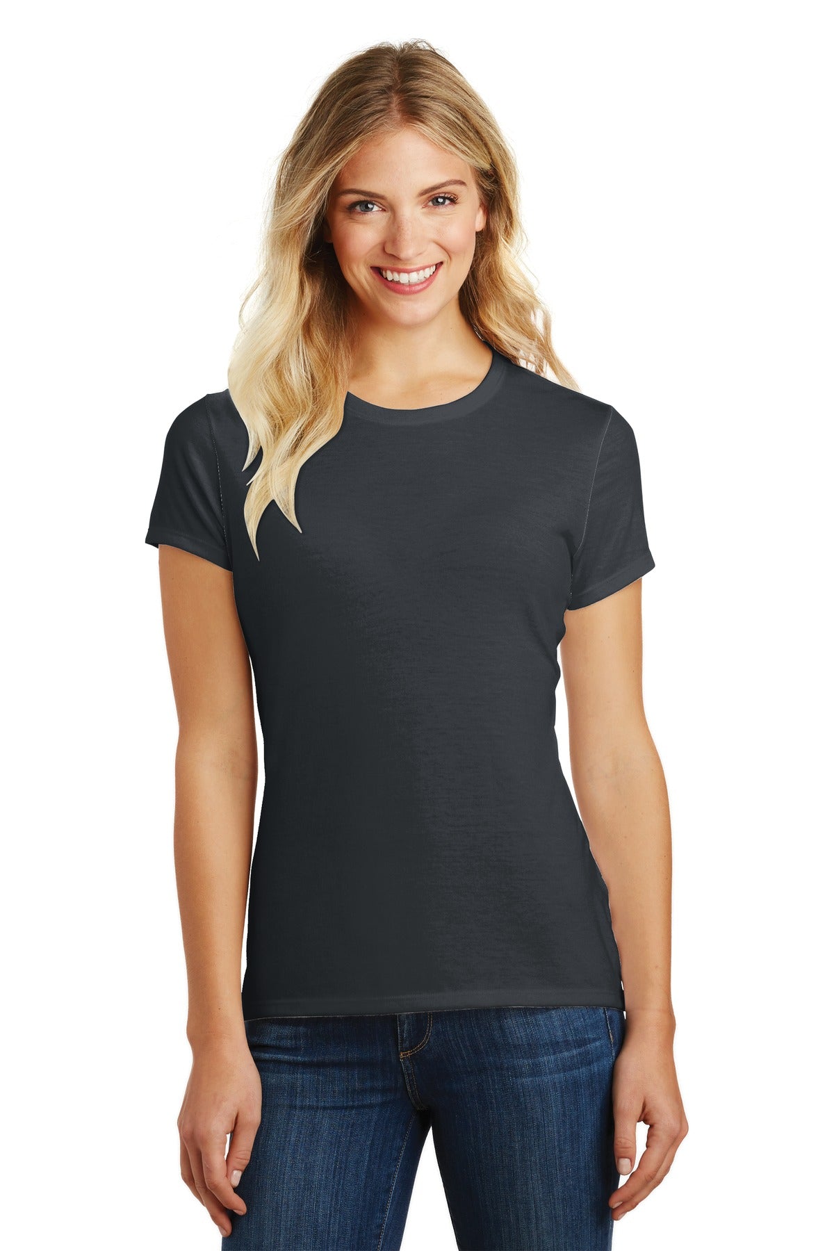 District- District ® Women's Perfect Blend® CVC Tee. DM108L-Medtech- 3