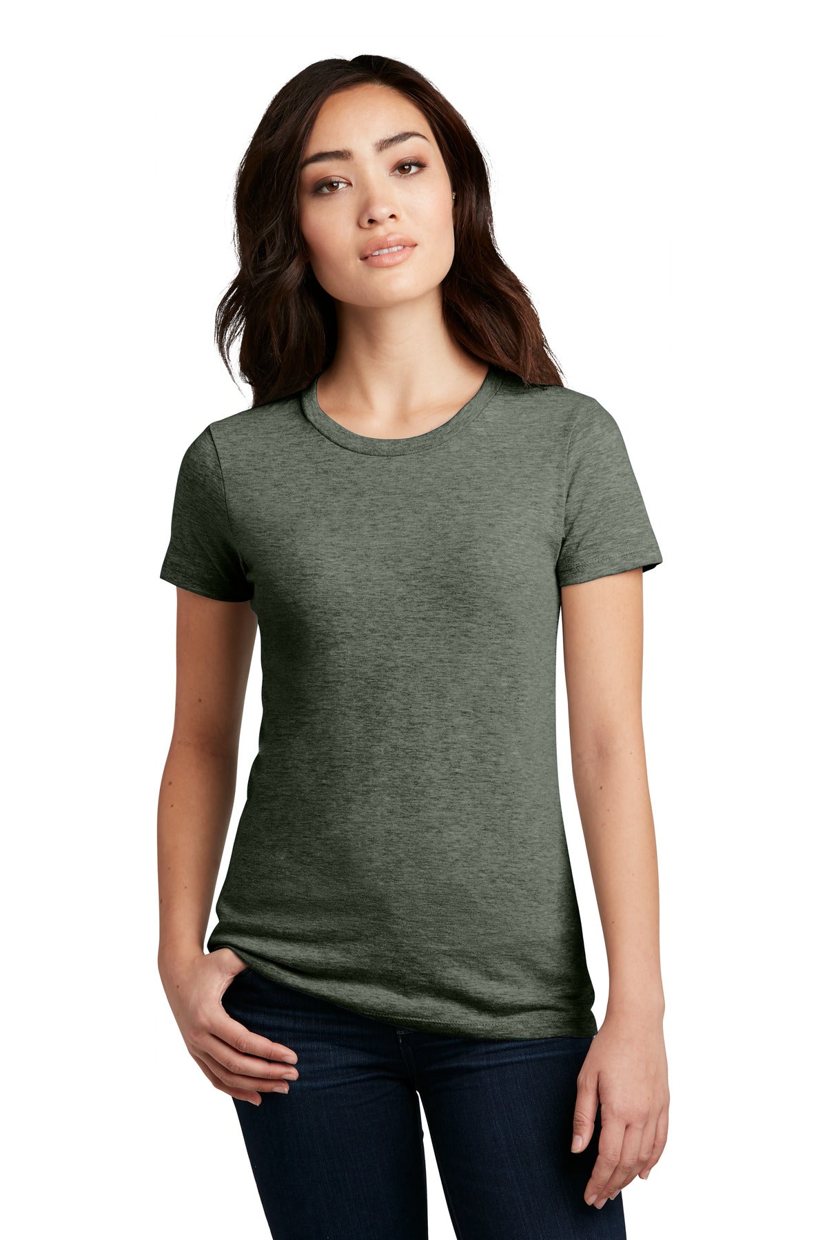 District- District ® Women's Perfect Blend® CVC Tee. DM108L-Medtech- 8