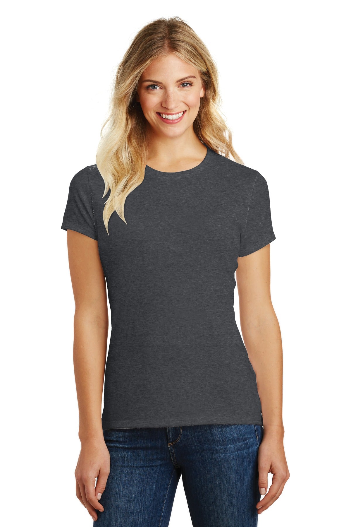 District- District ® Women's Perfect Blend® CVC Tee. DM108L-Medtech- 5