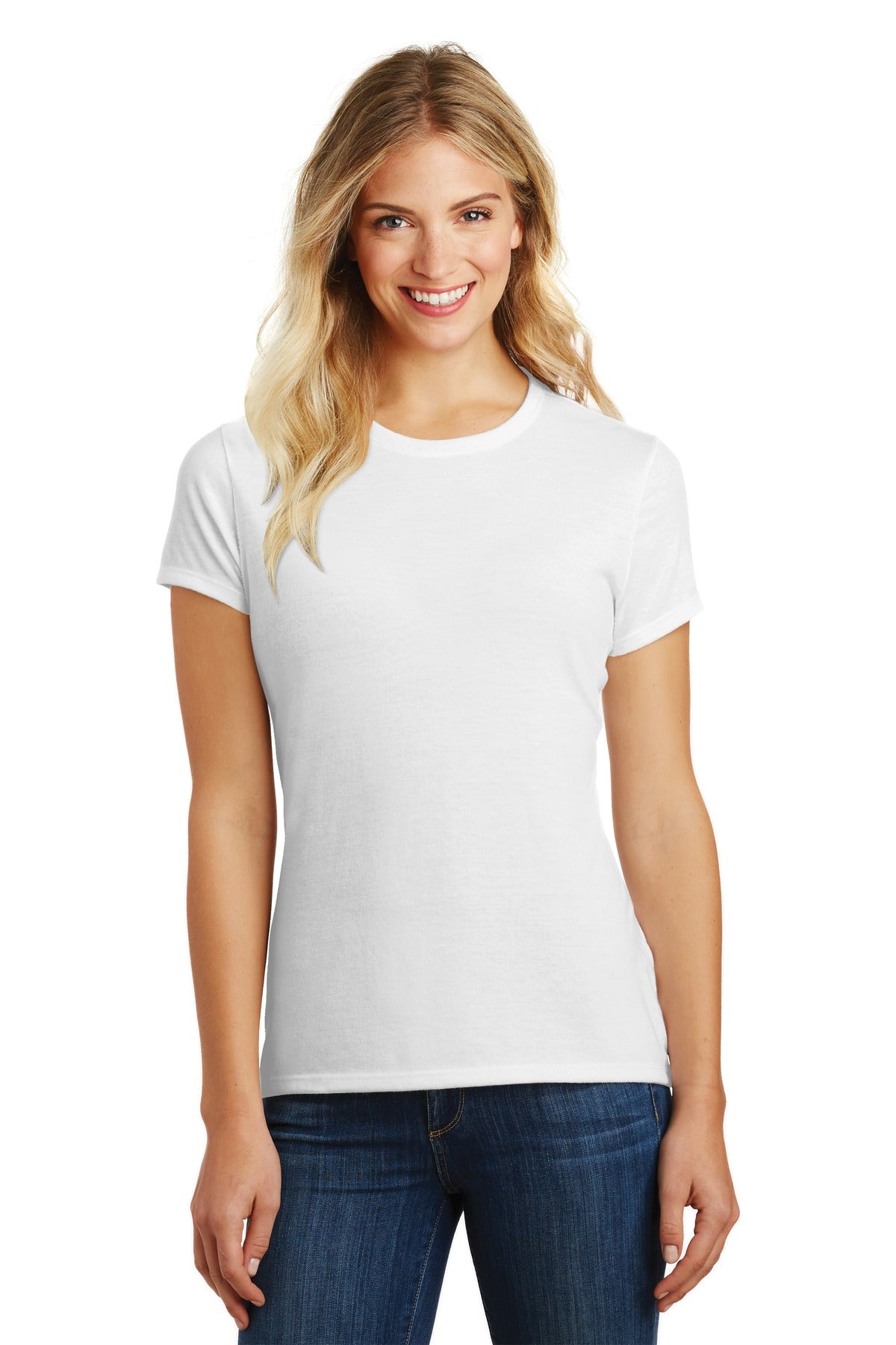 District- District ® Women's Perfect Blend® CVC Tee. DM108L-Medtech- 13