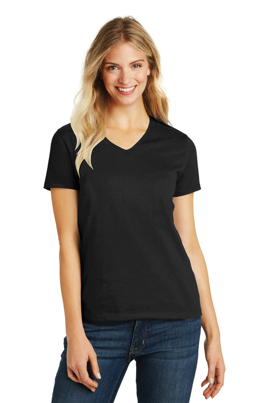 District- District® Women's Perfect Blend® CVC V-Neck Tee. DM1190L-Medtech- 1