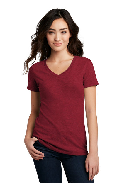 District- District® Women's Perfect Blend® CVC V-Neck Tee. DM1190L-Medtech- 19