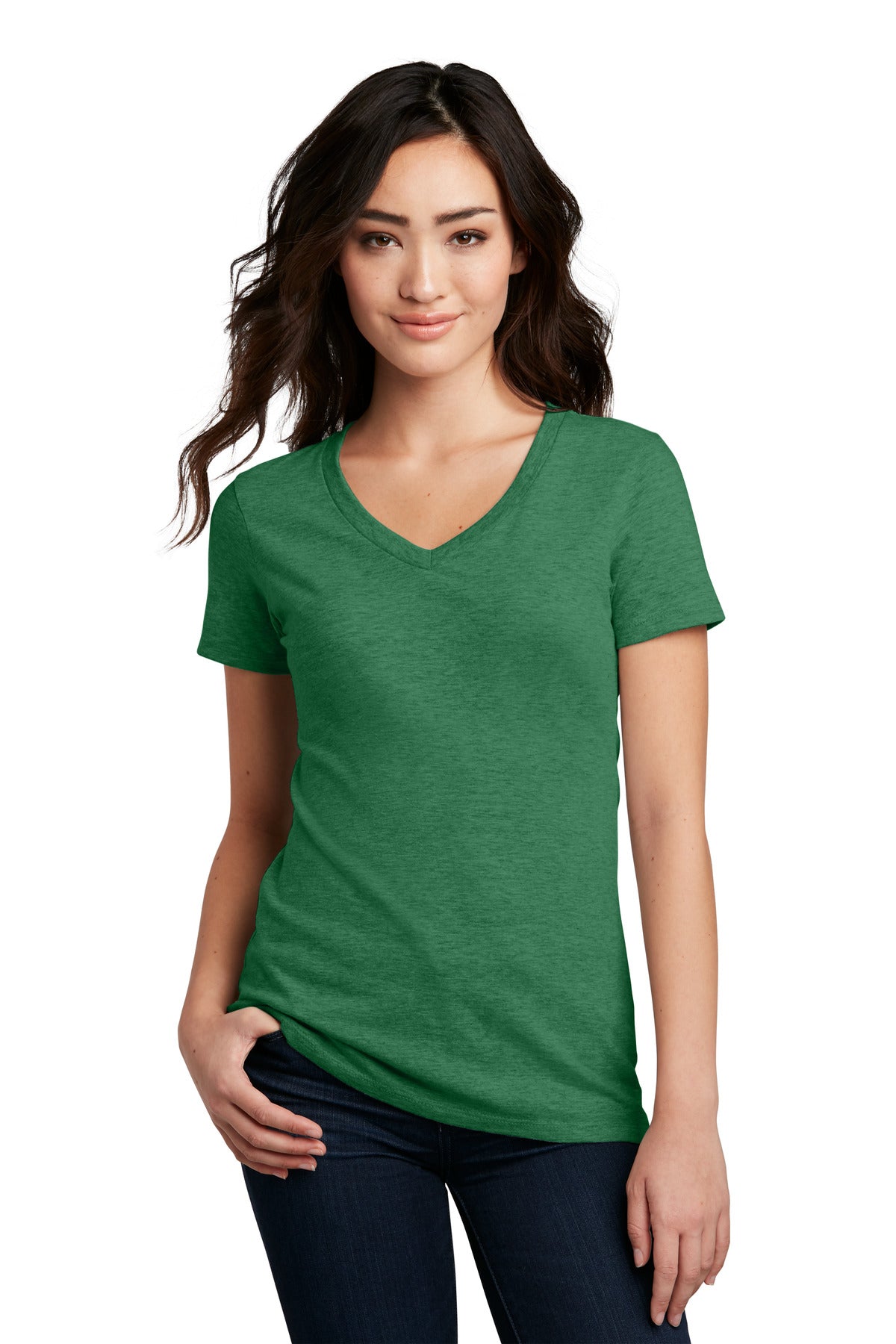 District- District® Women's Perfect Blend® CVC V-Neck Tee. DM1190L-Medtech- 9