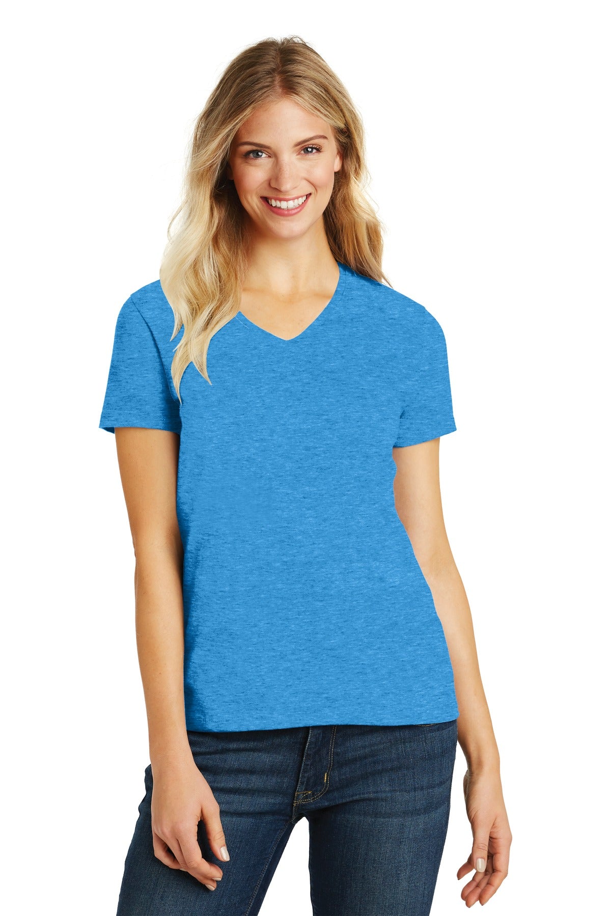 District- District® Women's Perfect Blend® CVC V-Neck Tee. DM1190L-Medtech- 7