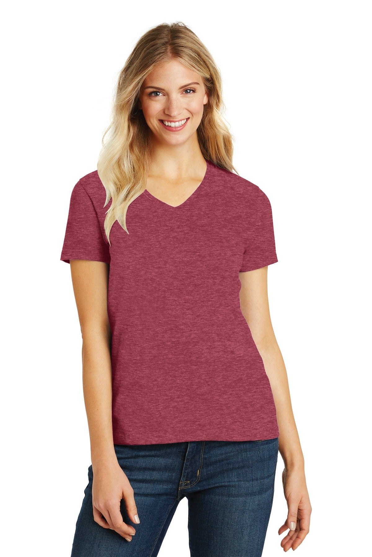 District- District® Women's Perfect Blend® CVC V-Neck Tee. DM1190L-Medtech- 15