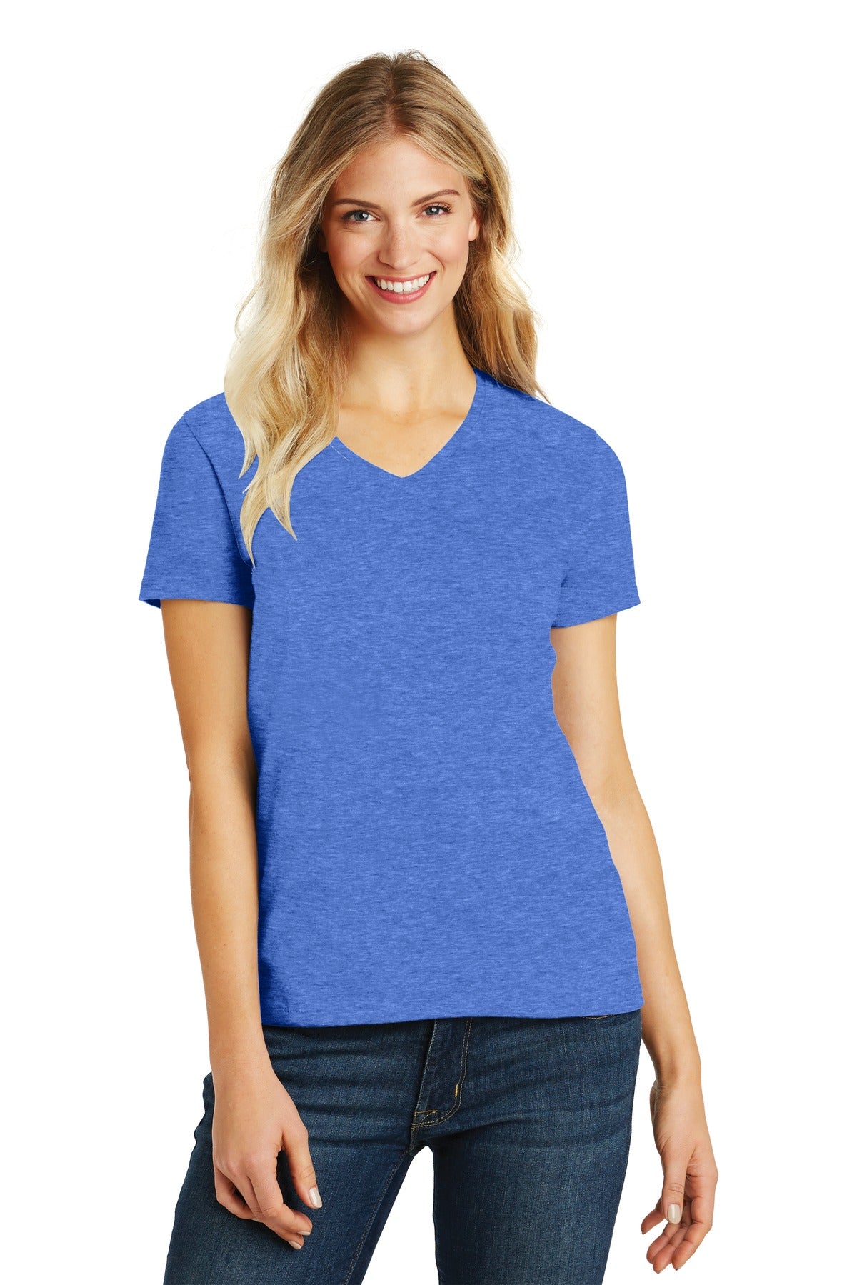 District- District® Women's Perfect Blend® CVC V-Neck Tee. DM1190L-Medtech- 16