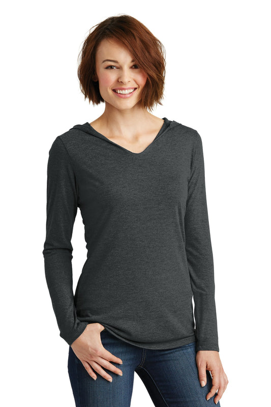 District- District® Women's Perfect Tri® Long Sleeve Hoodie. DM139L-Medtech- 1