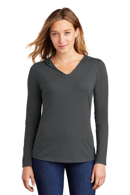 District- District® Women's Perfect Tri® Long Sleeve Hoodie. DM139L-Medtech- 2