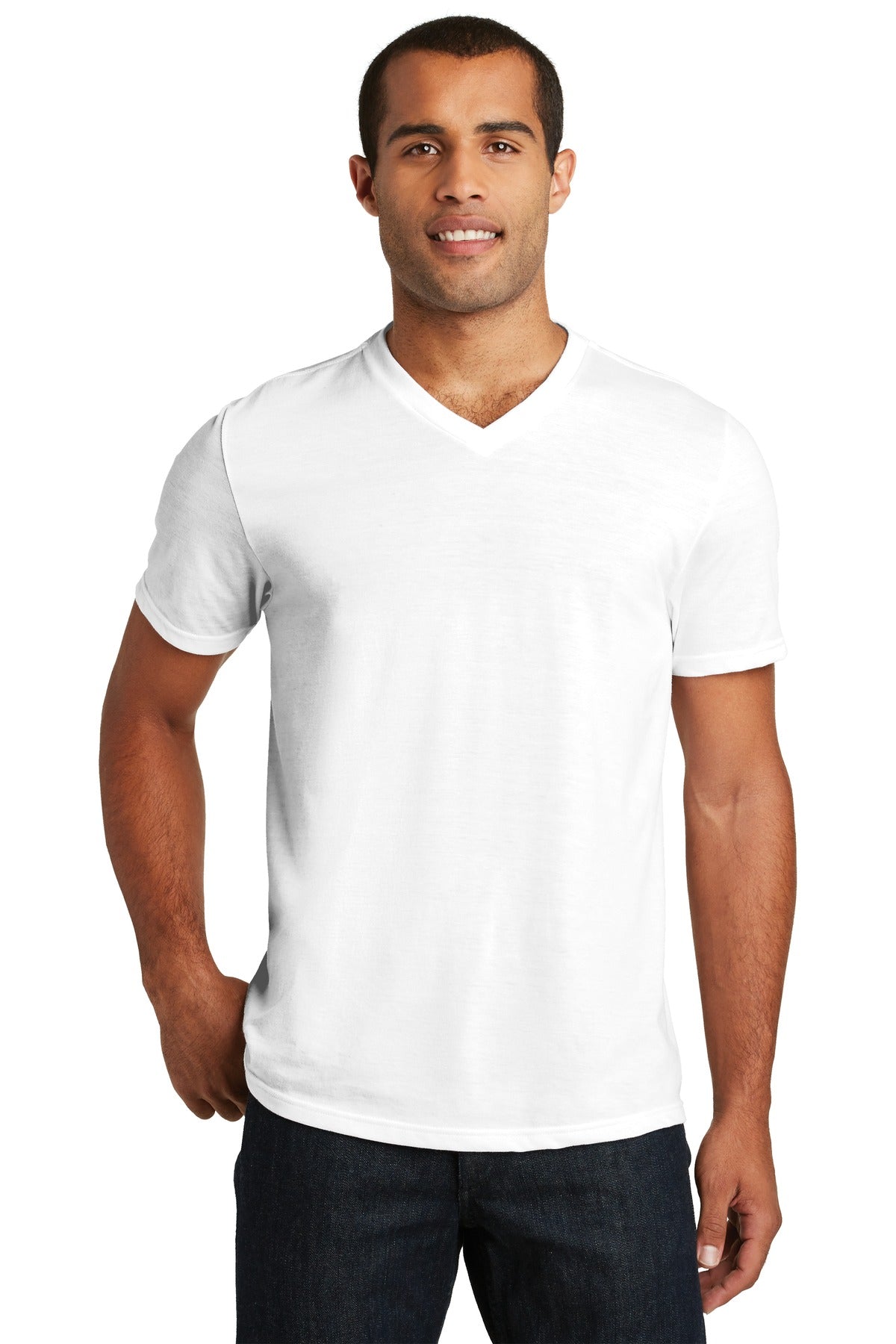 District- District ® Perfect Tri® V-Neck Tee. DT1350-Medtech- 5