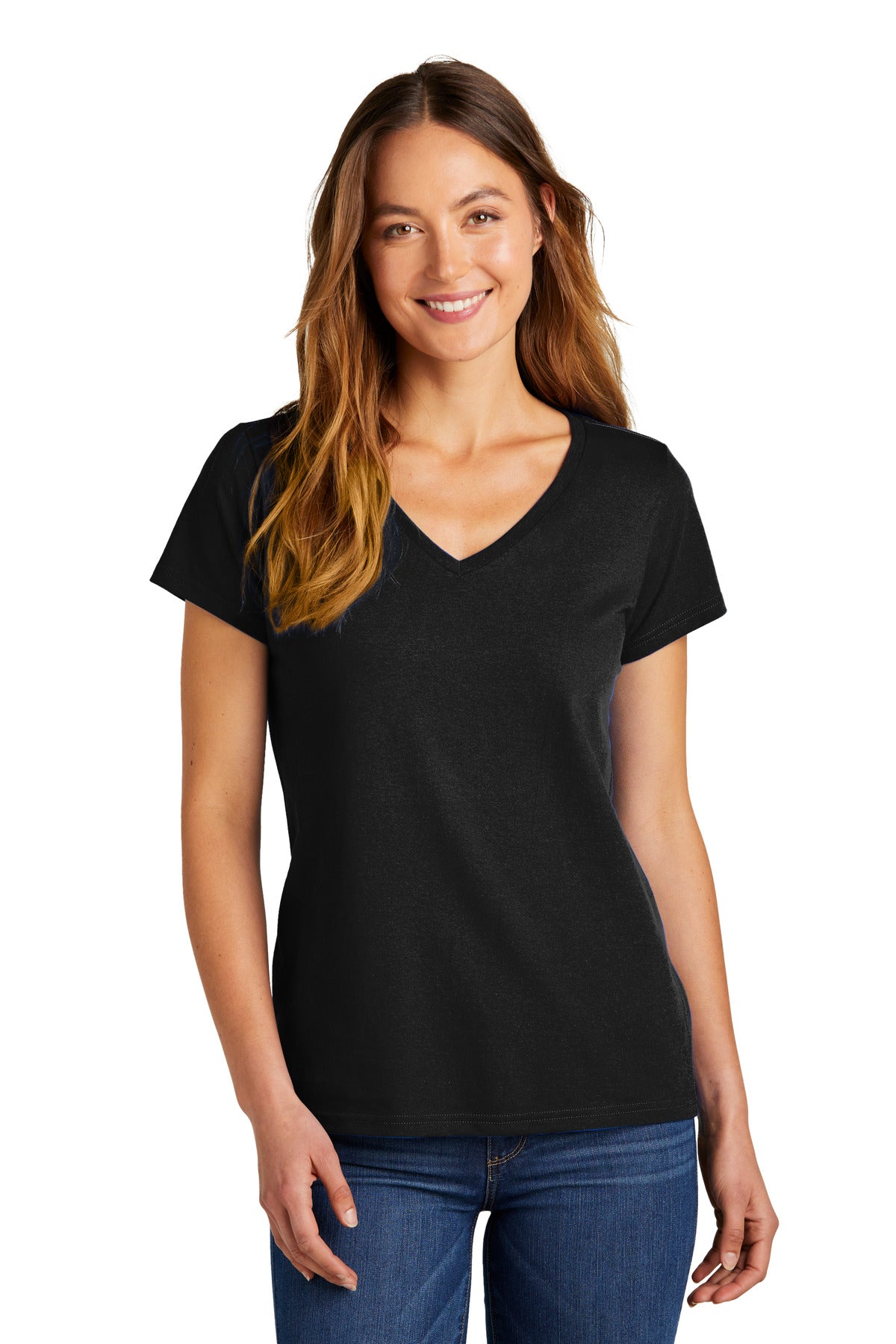 District- District® Women's The Concert Tee® V-Neck DT5002-Medtech- 2