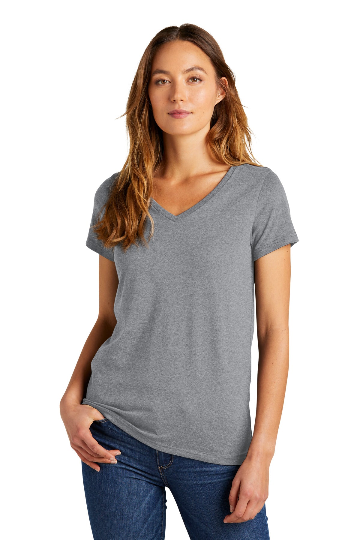 District- District® Women's The Concert Tee® V-Neck DT5002-Medtech- 4