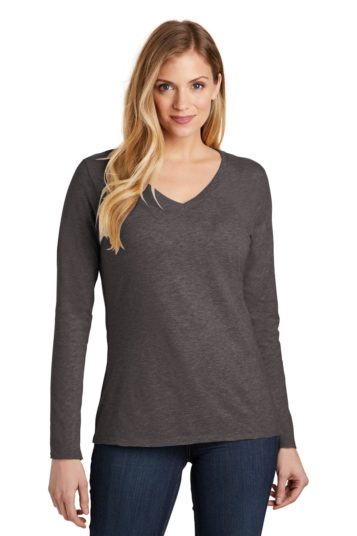 District- District ® Women's Very Important Tee ® Long Sleeve V-Neck. DT6201-Medtech- 2