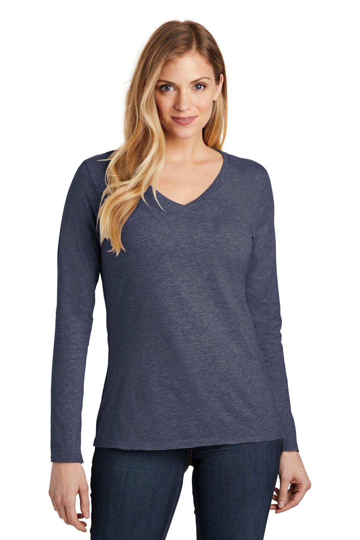 District- District ® Women's Very Important Tee ® Long Sleeve V-Neck. DT6201-Medtech- 3