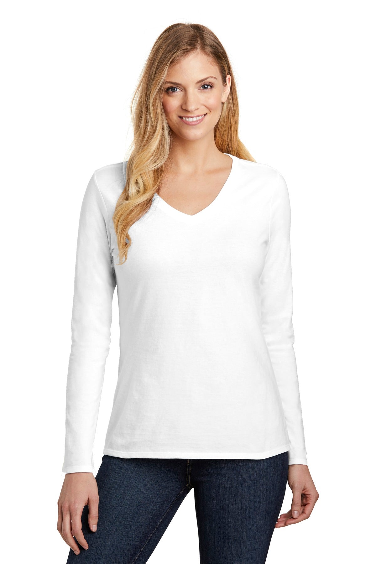 District- District ® Women's Very Important Tee ® Long Sleeve V-Neck. DT6201-Medtech- 5