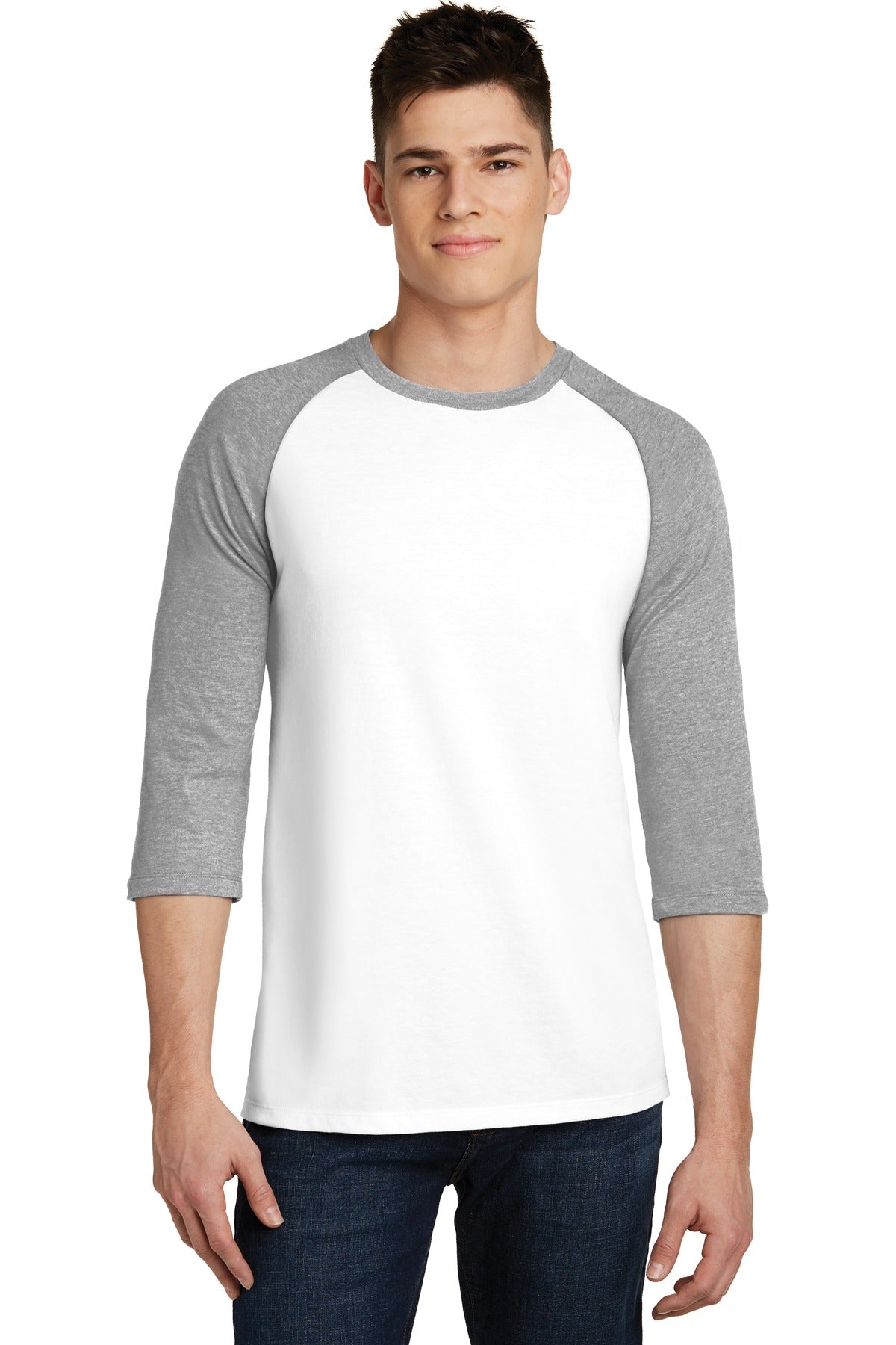 District- District® Very Important Tee® 3/4-Sleeve Raglan. DT6210-Medtech- 5