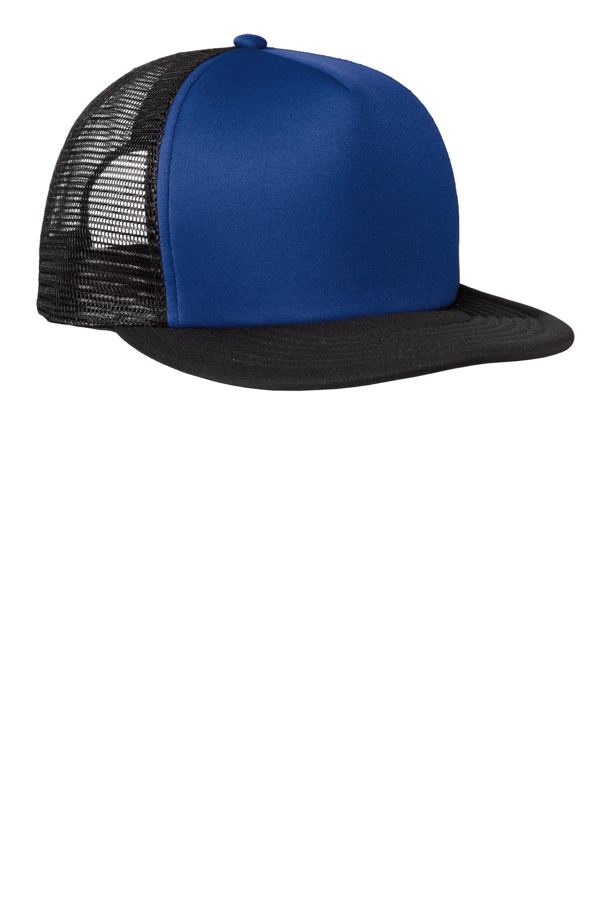 District- District® Flat Bill Snapback Trucker Cap. DT624-Medtech- 8