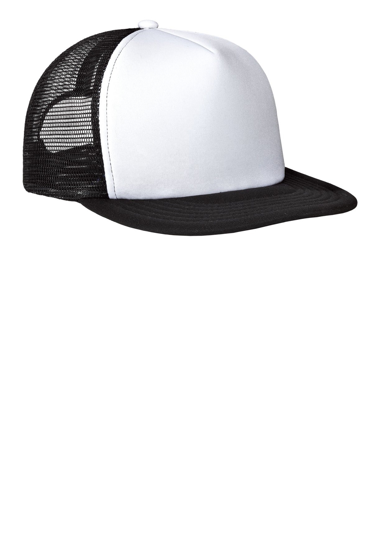 District- District® Flat Bill Snapback Trucker Cap. DT624-Medtech- 9