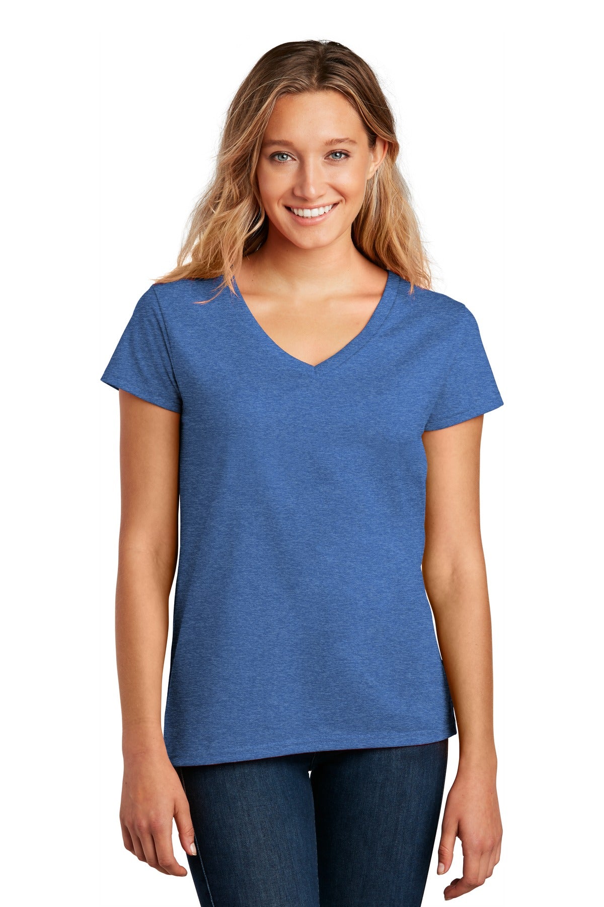 District- District ® Women's Re-Tee ™ V-Neck DT8001-Medtech- 2