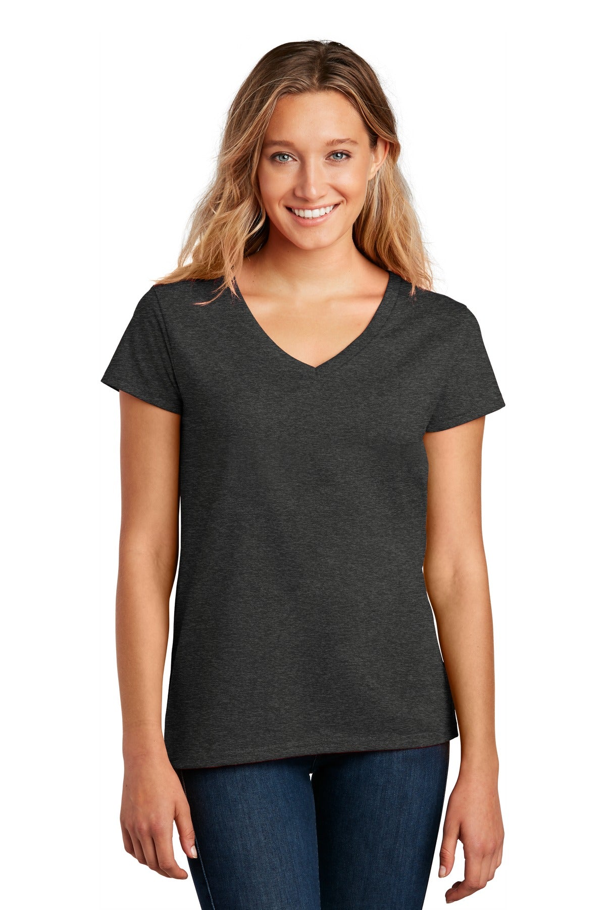 District- District ® Women's Re-Tee ™ V-Neck DT8001-Medtech- 3