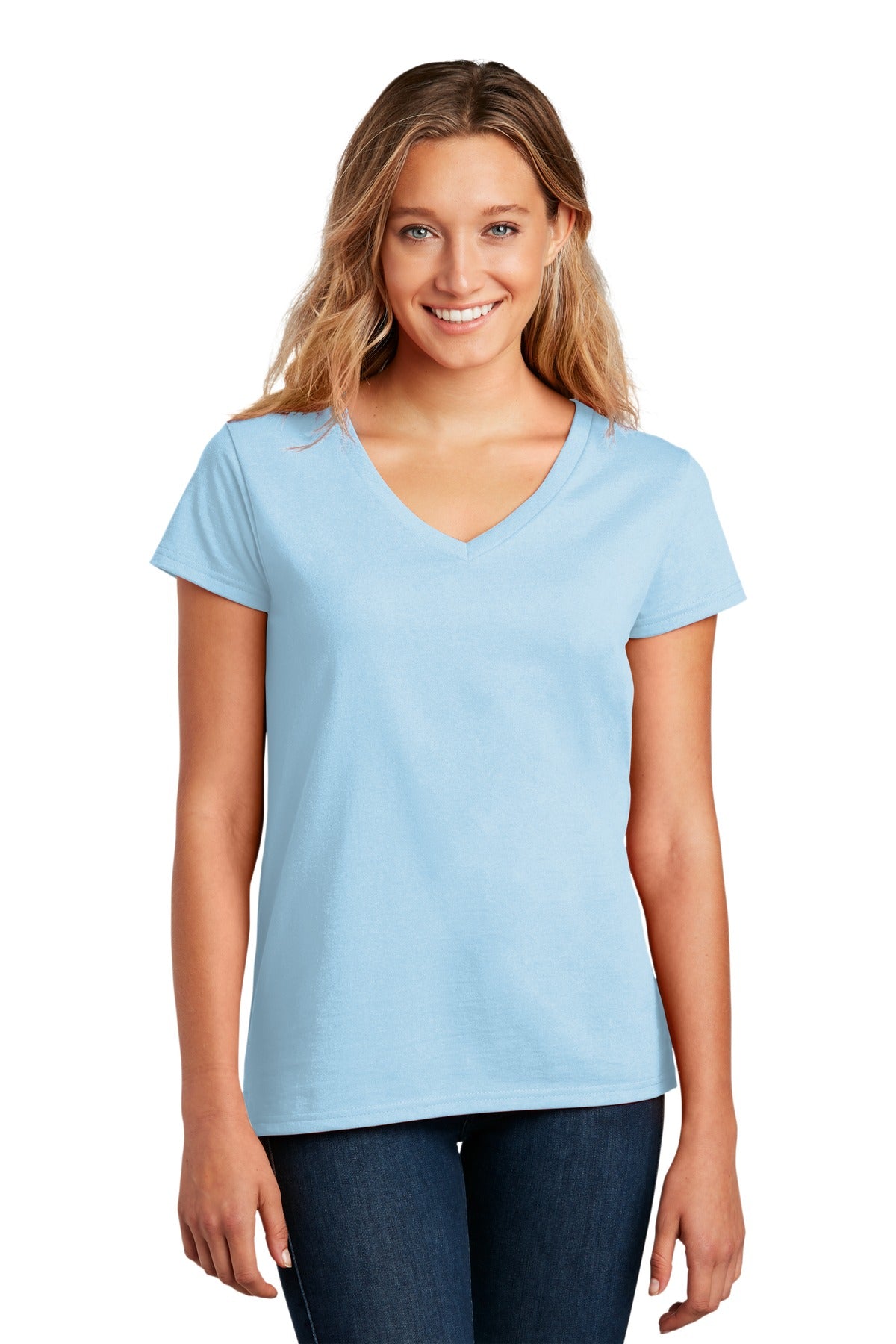 District- District ® Women's Re-Tee ™ V-Neck DT8001-Medtech- 4