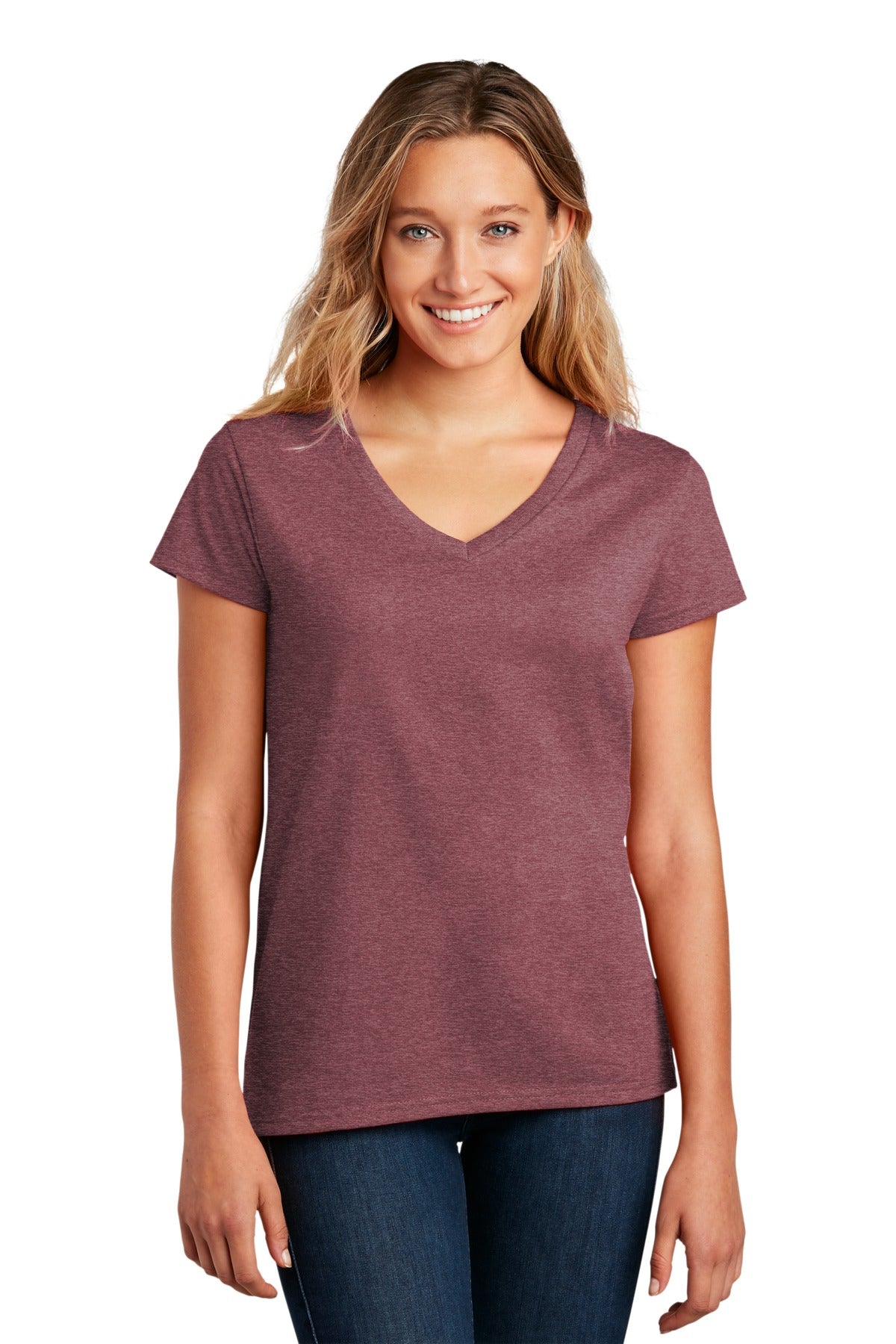 District- District ® Women's Re-Tee ™ V-Neck DT8001-Medtech- 9