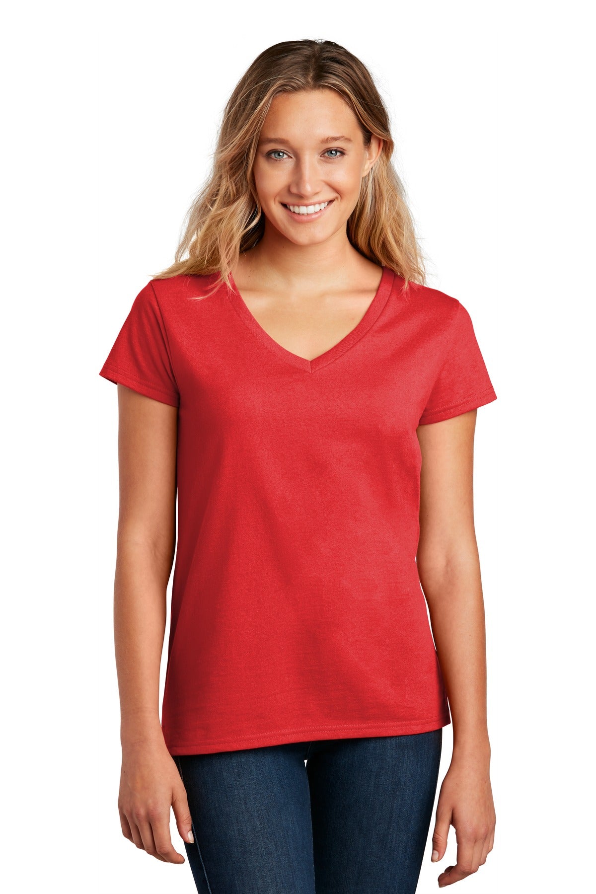 District- District ® Women's Re-Tee ™ V-Neck DT8001-Medtech- 10