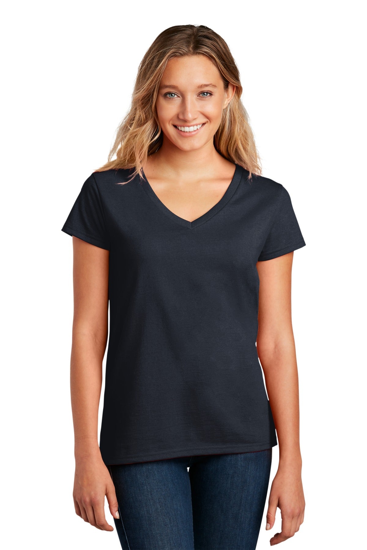 District- District ® Women's Re-Tee ™ V-Neck DT8001-Medtech- 11