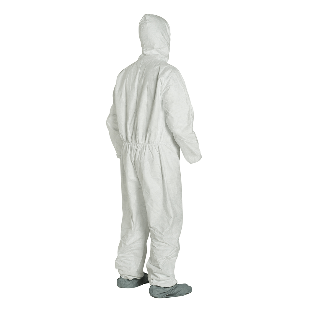 DuPont™ Tyvek® Coveralls with Attached Hood, Boots, Elastic Wrists, Serged Seams