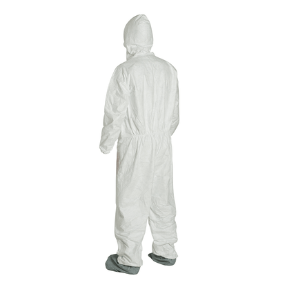 DuPont™ Tyvek® Coveralls with Attached Hood, Boots, Elastic Wrists, Serged Seams