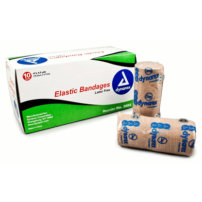 Dynarex® Elastic Bandage, Latex-Free, 4" x 4.5 yds